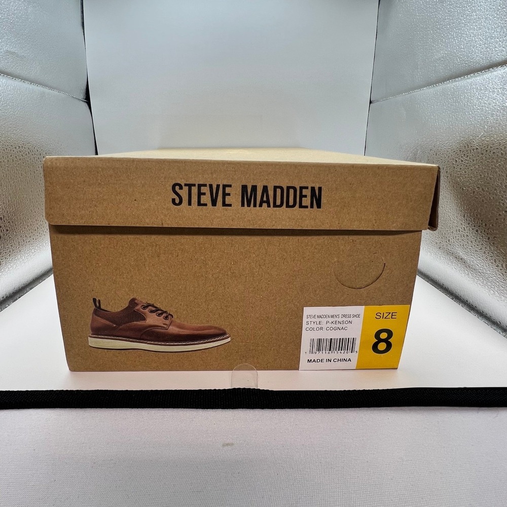 Steve Madden P-Kenson Cognac Hybrid Oxford Dress Shoes Men's Size 8 NWB - Picture 8 of 8